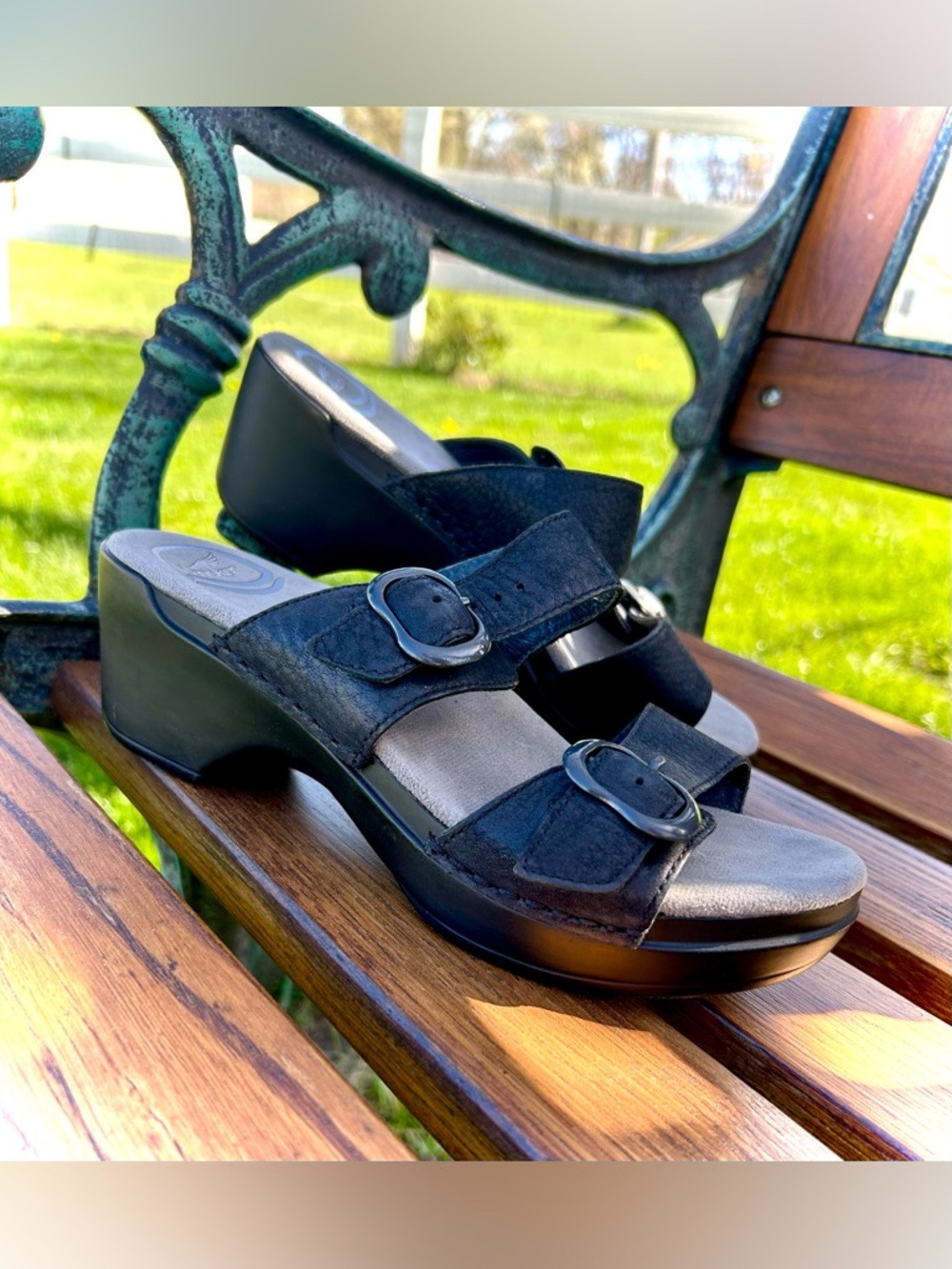 Like New Dansko Sophie Black Sandals EU 36
